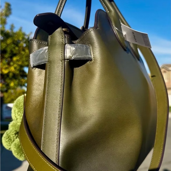 Coach Olive Green Bag with Dinosaur Design - Picture 5 of 13